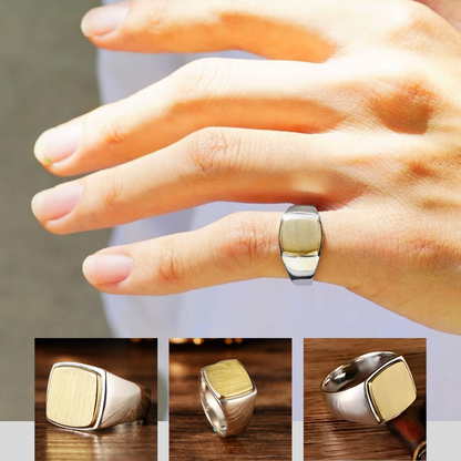 Banks™ | Goldener & 925 Sterling Silber Ring