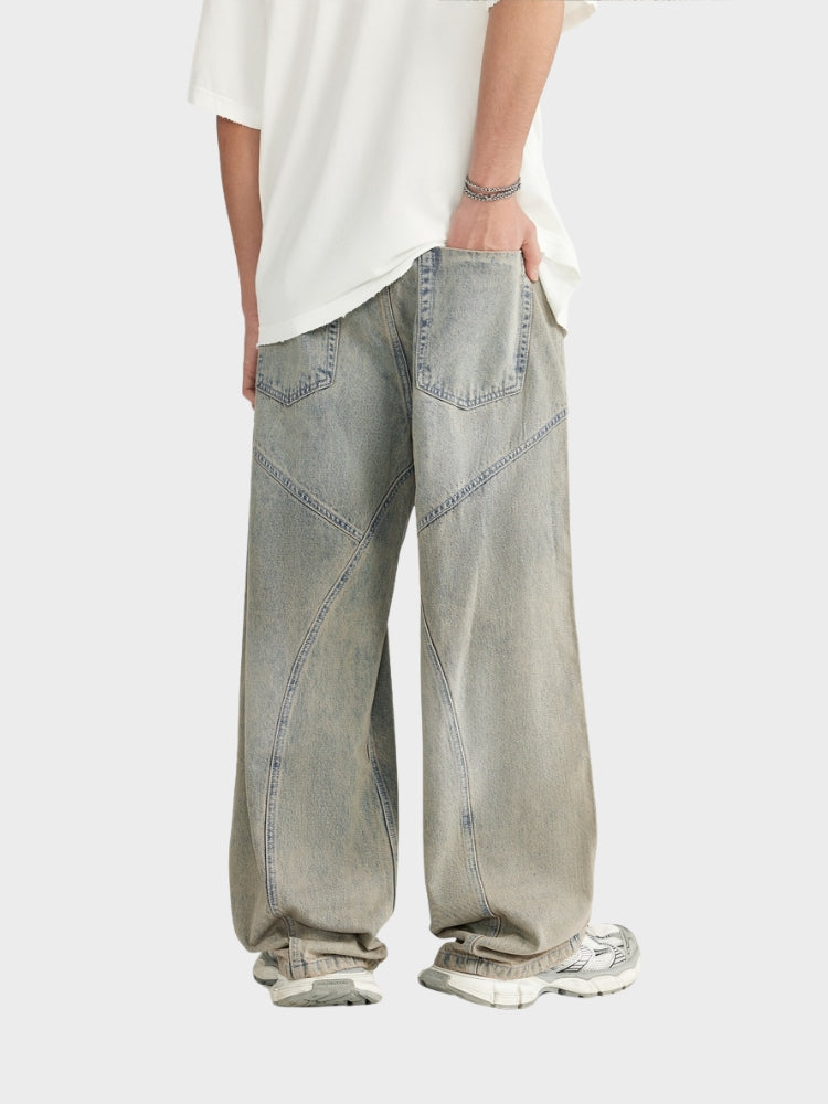 DCRB Baggy Denim Jeans - Light Grey