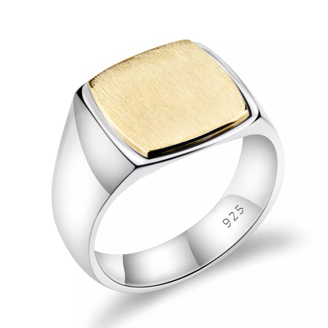 Banks™ | Goldener & 925 Sterling Silber Ring