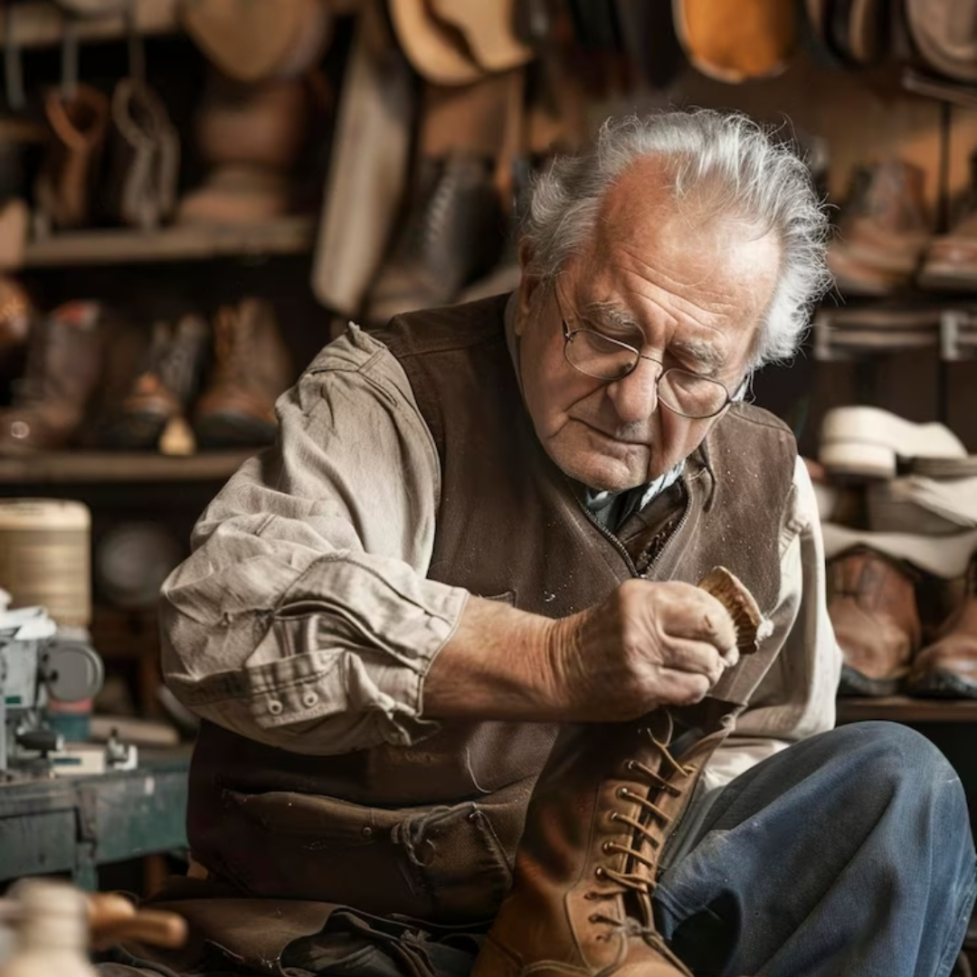 Amelie | Lange Stiefel für Frauen - Vintage-Druck, Runde Spitze, Reißverschluss & Schnürung