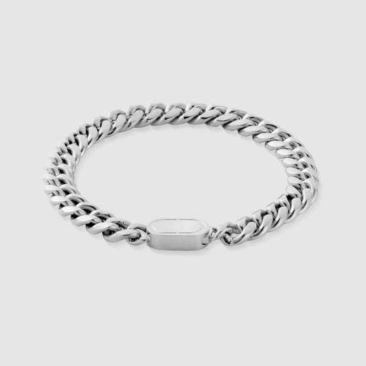 Edgar™ | Cuban-Armband (Silber) 8mm