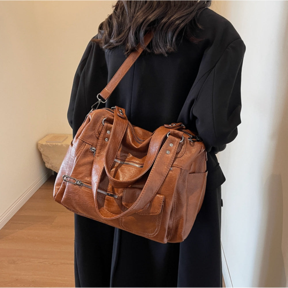 Vanessa ™ | elegante vegane Schultertasche