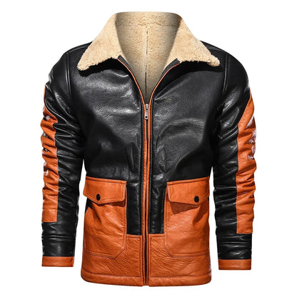 Carlo™ | Herren Winter Kunstlederjacke