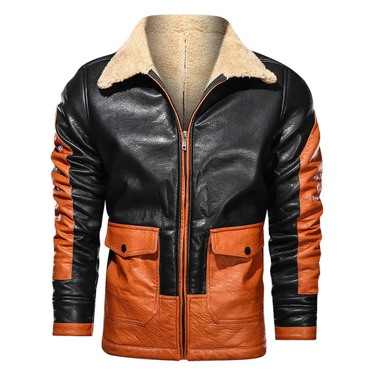 Carlo™ | Herren Winter Kunstlederjacke