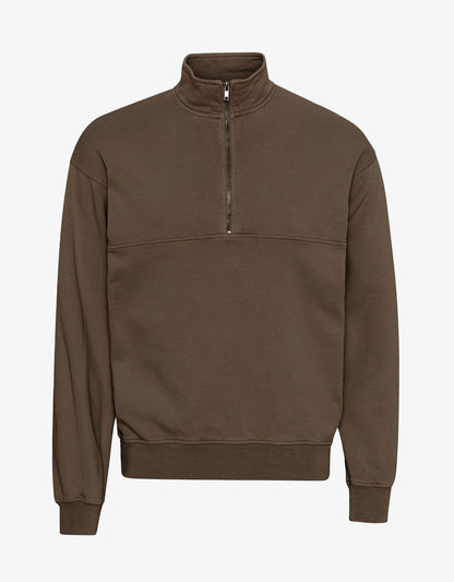 Otto™ | Zedernbraun Bio-Quarter-Zip-Pullover