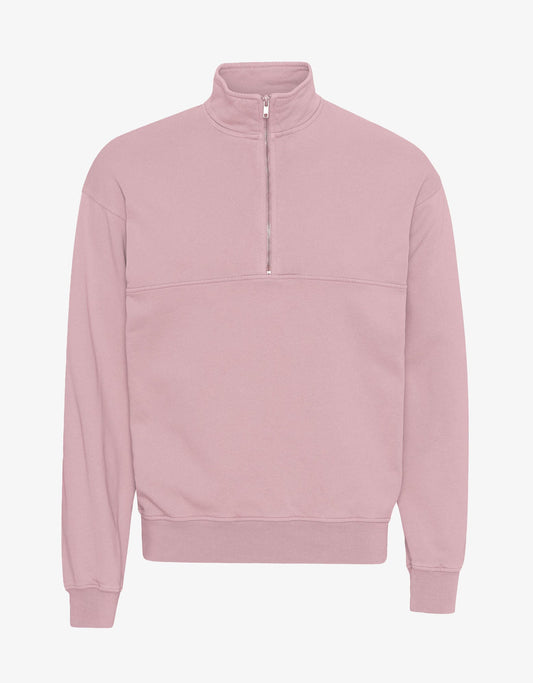 Otto™ | Verblasstes Rosa Bio-Quarter-Zip-Pullover