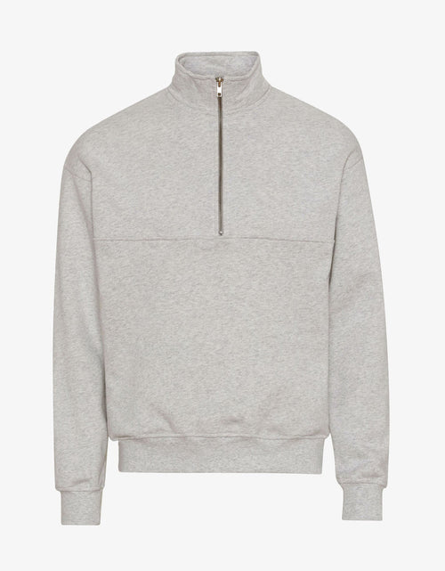 Otto™ | Heidegrau Bio-Quarter-Zip-Pullover