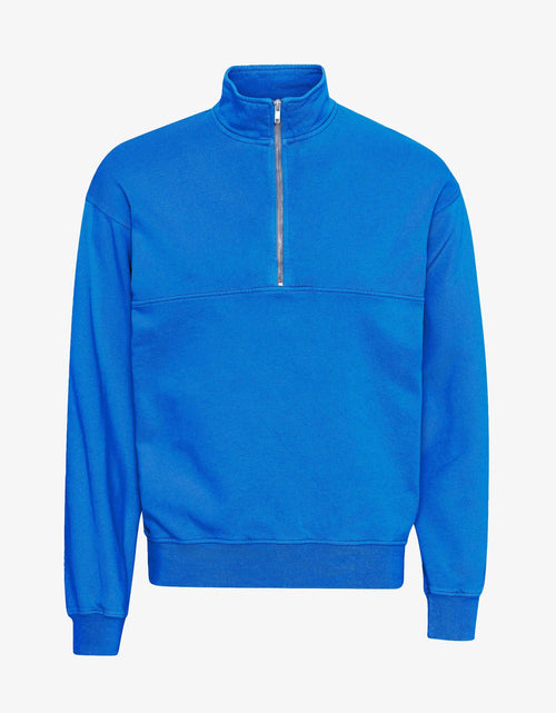 Otto™ | Pazifikblau Bio-Quarter-Zip-Pullover