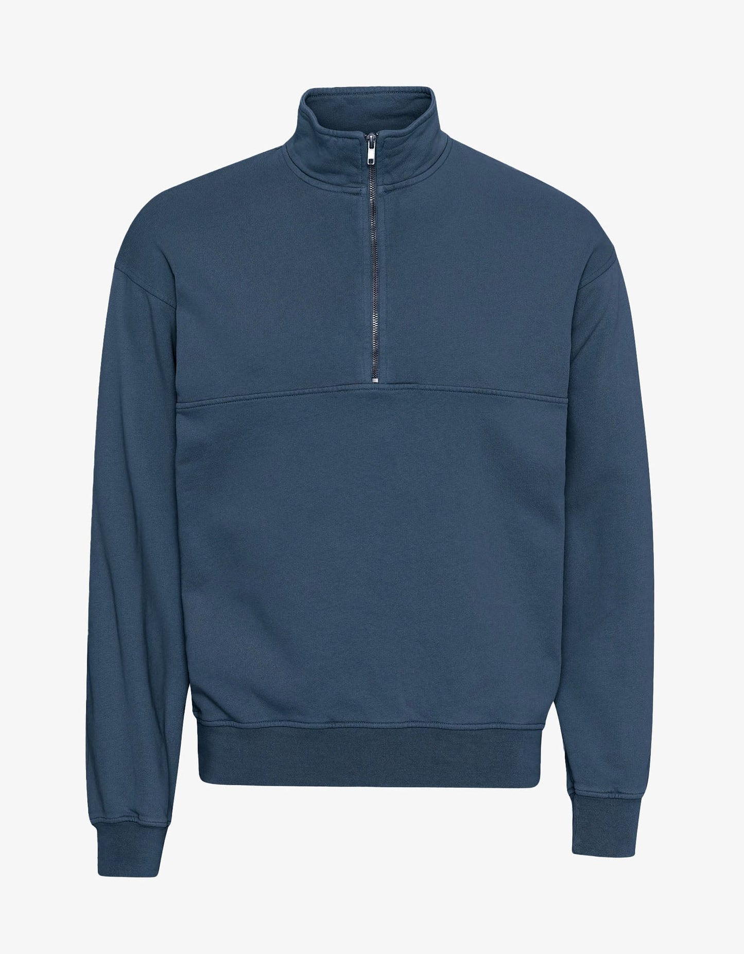 Otto™ | Petrolblau Bio-Quarter-Zip-Pullover