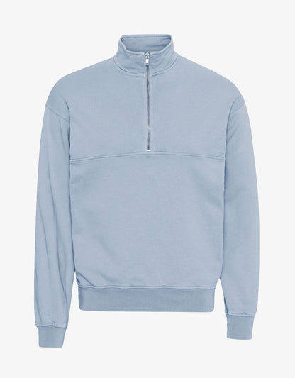 Otto™ | Puderblau Bio-Quarter-Zip-Pullover