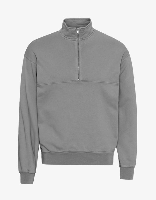 Otto™ | Sturmgrau Bio-Quarter-Zip-Pullover