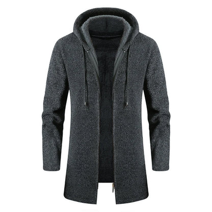 Joe™ | Herren Winter-Kapuzen-Fleece-Strickjacke