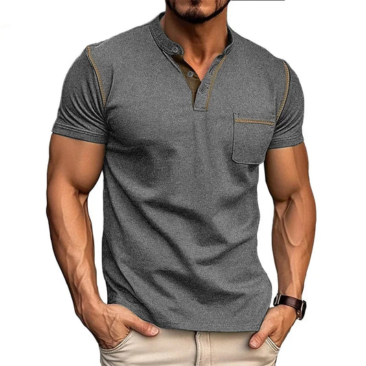 Dominic™ | Lässiges Kurzarm-Poloshirt mit Farbblock-Design