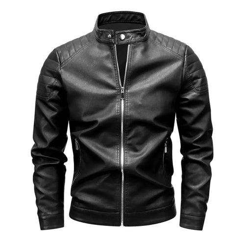 Jakob™ | Herren Retro Kunstlederjacke