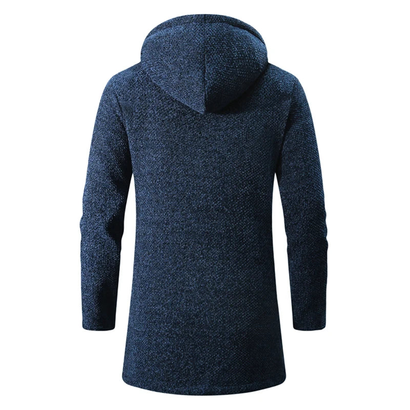 Joe™ | Herren Winter-Kapuzen-Fleece-Strickjacke