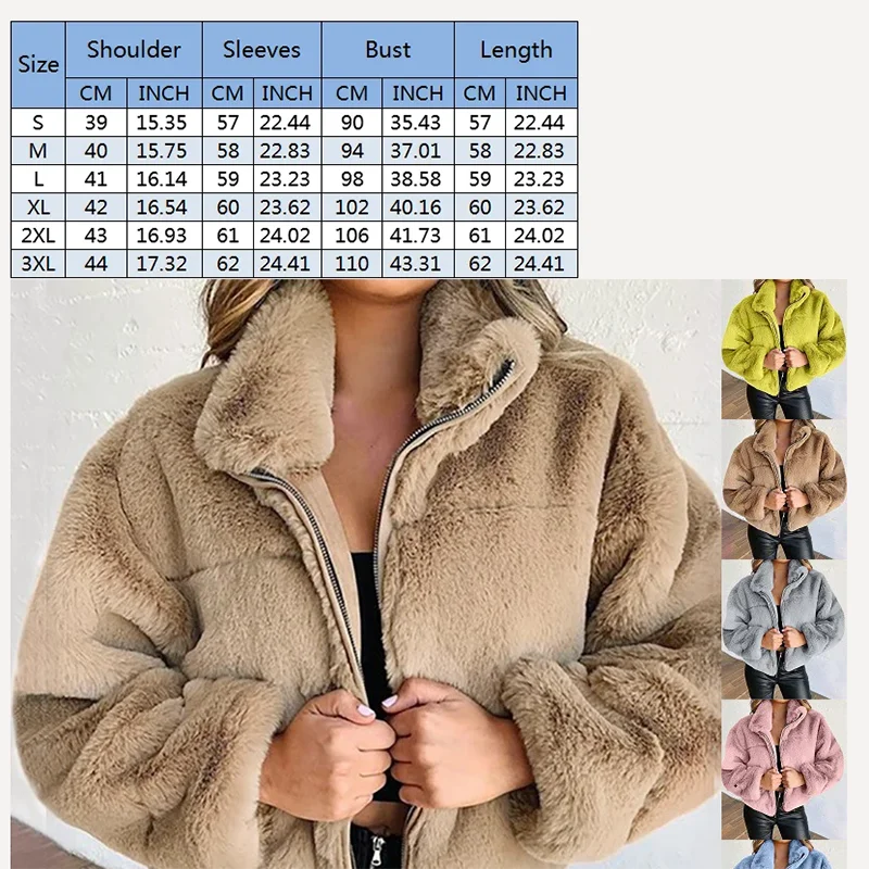 Isabella™ | Plüschjacke mit Reißverschluss und Kaninchenfell-Imitat