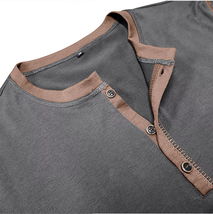 Harrison™ | Vintage Langarm-Henley-T-Shirt