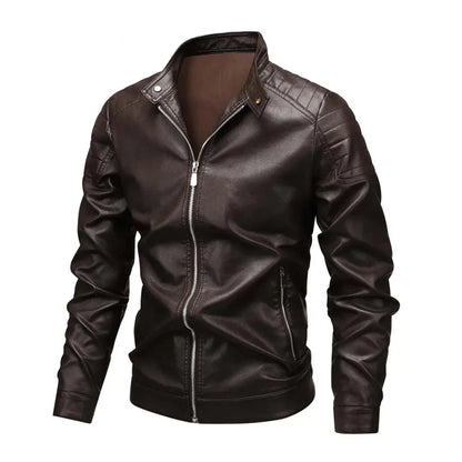 Jakob™ | Herren Retro Kunstlederjacke