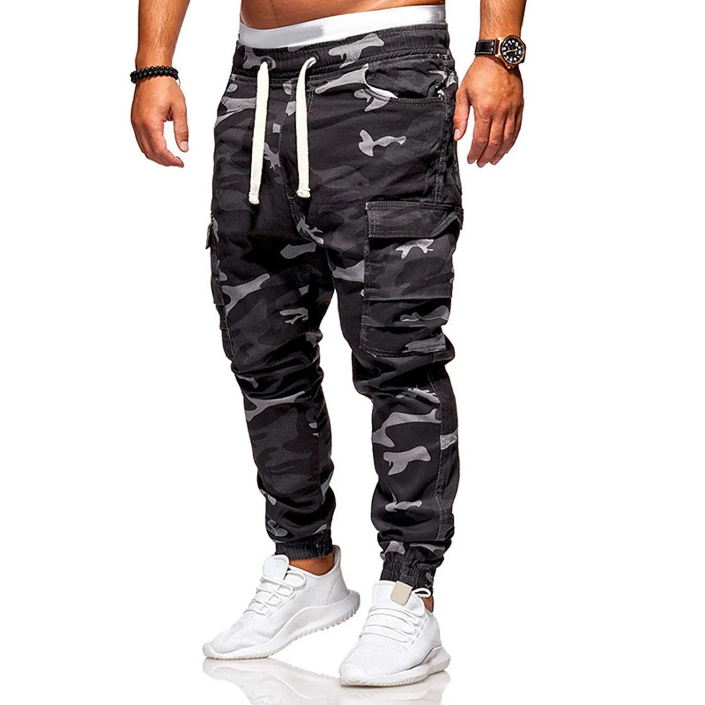 Ryder™ | Tarnmuster Sportliche Jogginghose mit Kordelzug, elastischem Bund und mehreren Taschen