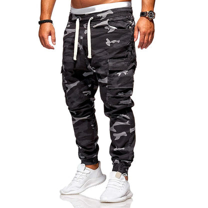 Ryder™ | Tarnmuster Sportliche Jogginghose mit Kordelzug, elastischem Bund und mehreren Taschen