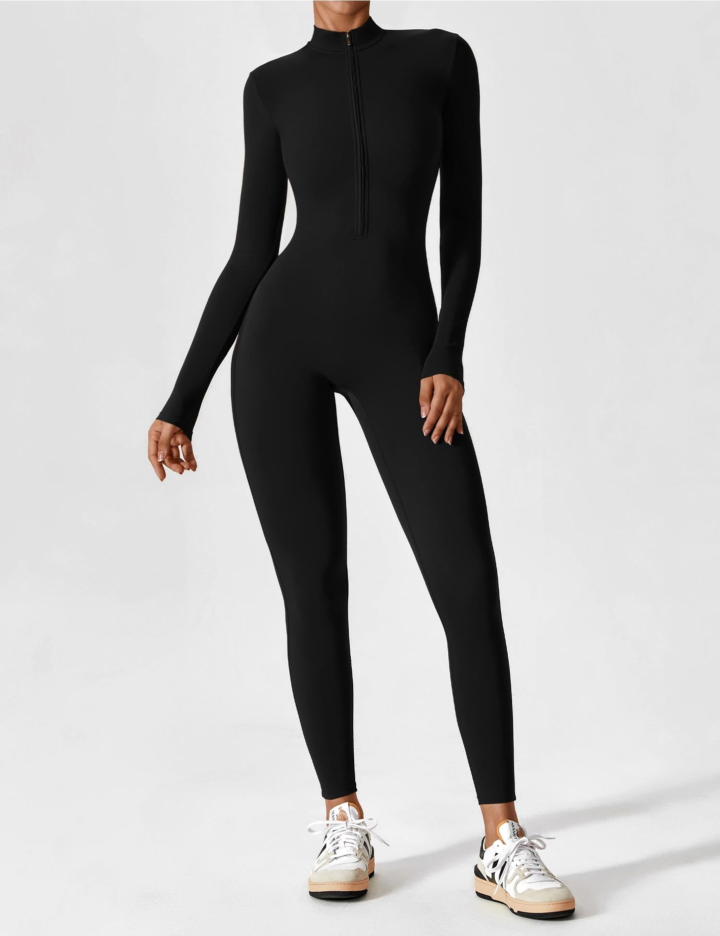 Mia™ | Langarm/Kurzarm Reißverschluss Jumpsuit