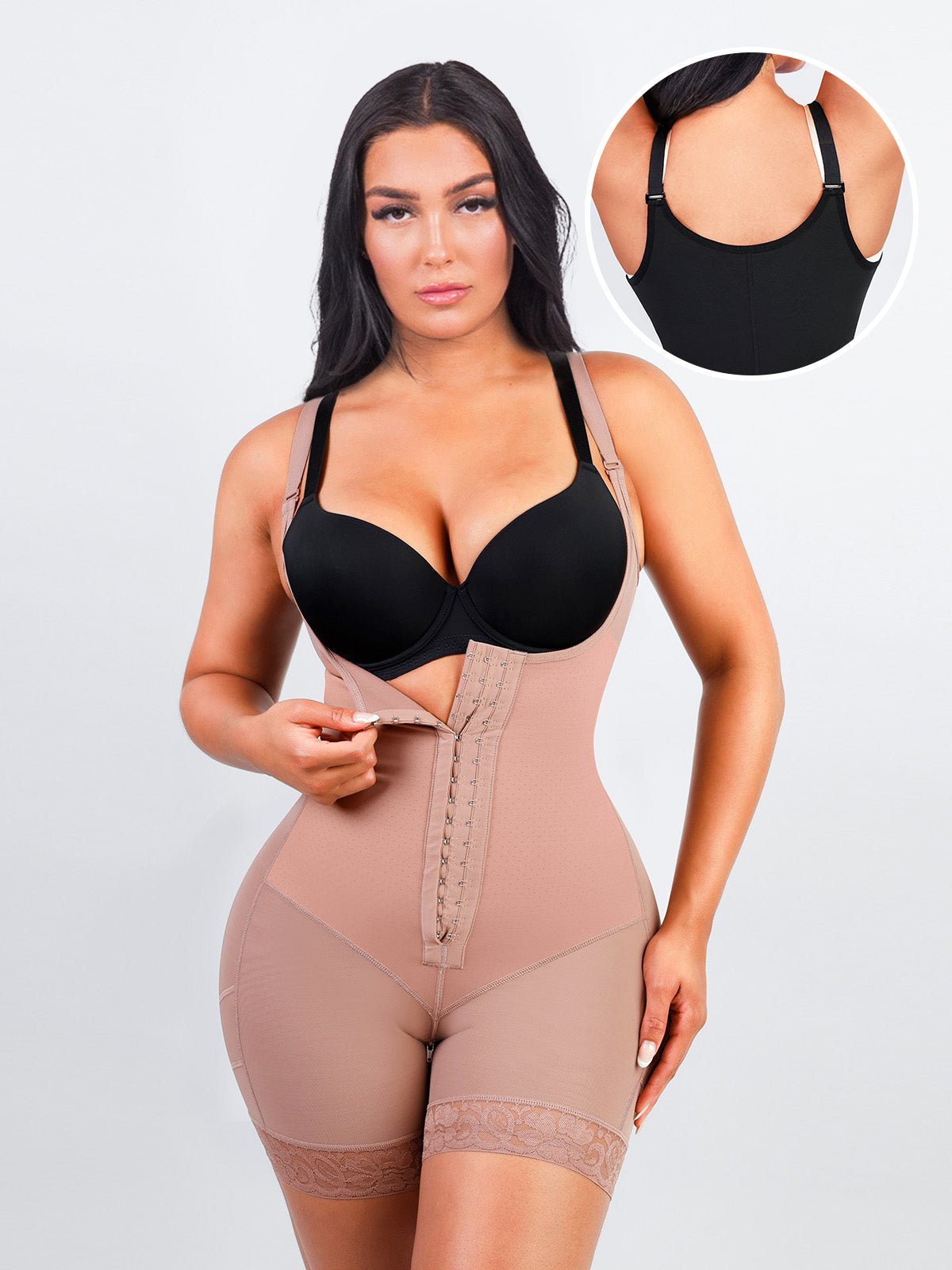 Felicia™ | Kurzer Powernet® Core Sculpt Body mit offenem Ausschnitt