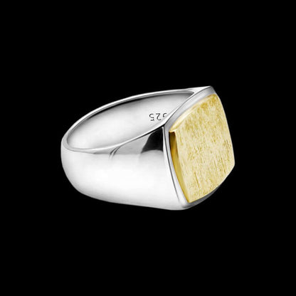 Banks™ | Goldener & 925 Sterling Silber Ring