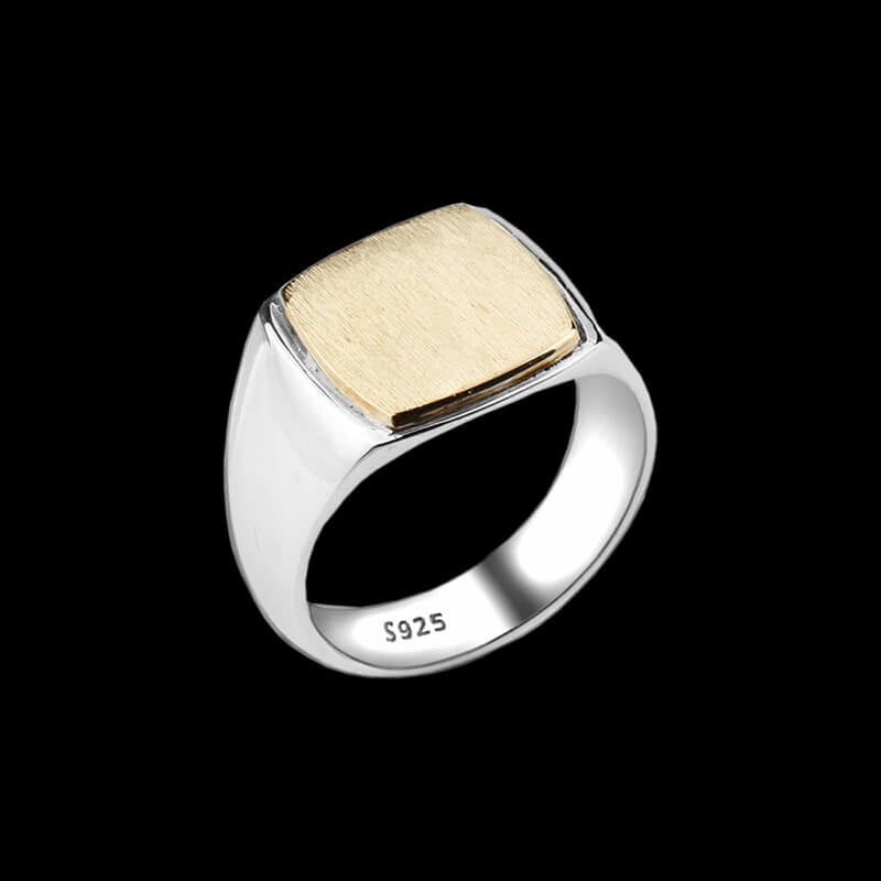 Banks™ | Goldener & 925 Sterling Silber Ring