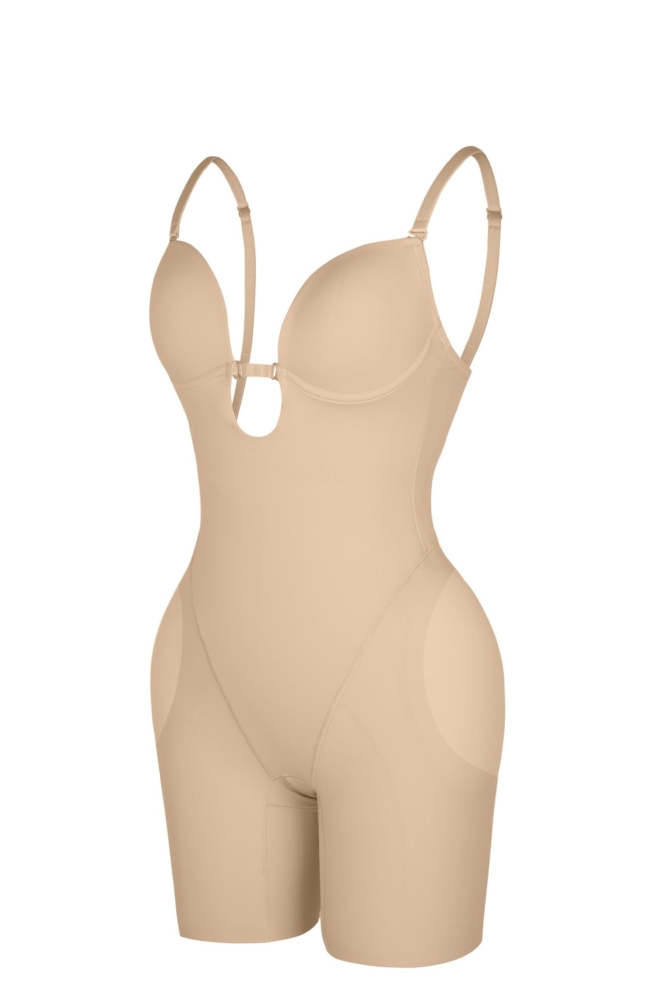 Naomi™ | Figurformender Body mit tiefem Rücken und herausnehmbaren Pads