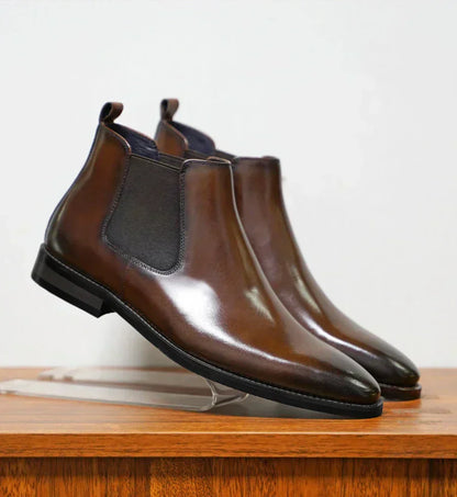 Christopher™ | Verfeinerte Leder Chelsea Boots