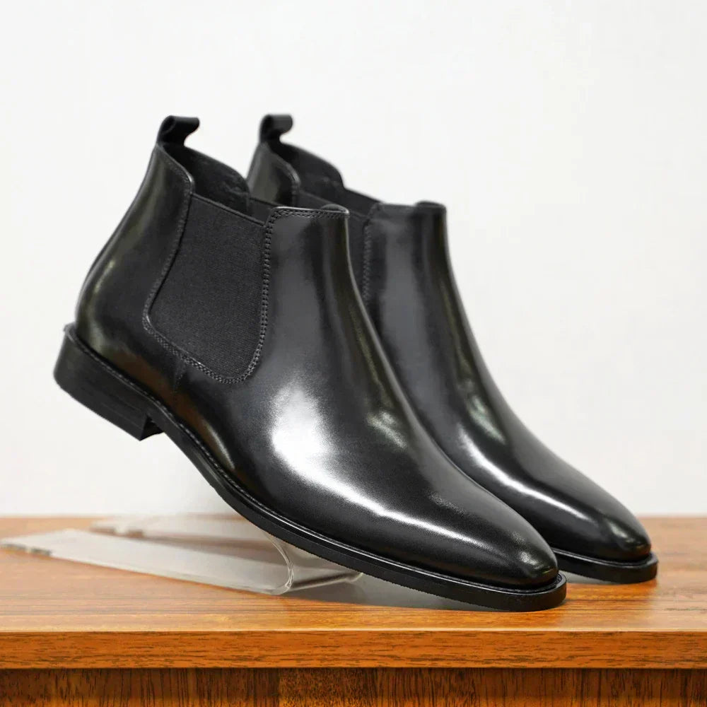 Christopher™ | Verfeinerte Leder Chelsea Boots