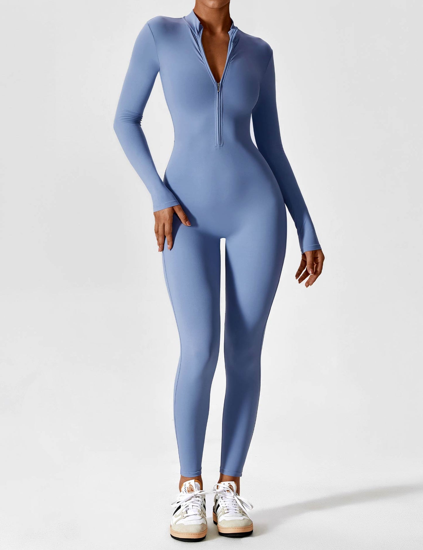 Mia™ | Langarm/Kurzarm Reißverschluss Jumpsuit