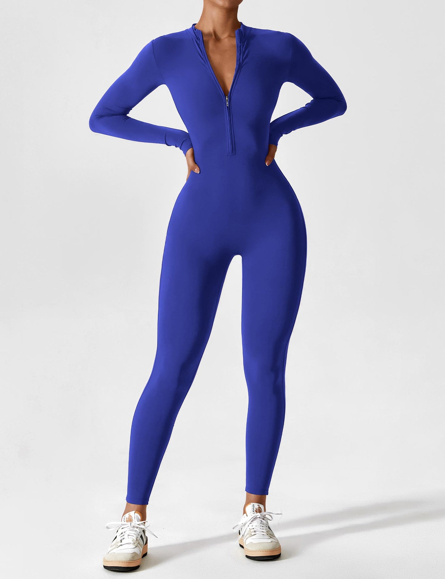 Mia™ | Langarm/Kurzarm Reißverschluss Jumpsuit