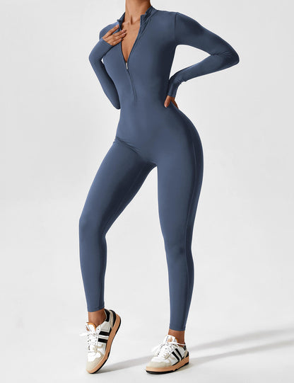 Mia™ | Langarm/Kurzarm Reißverschluss Jumpsuit