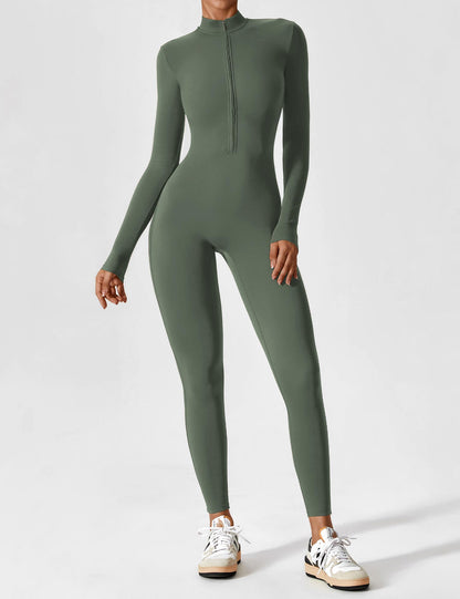 Mia™ | Langarm/Kurzarm Reißverschluss Jumpsuit