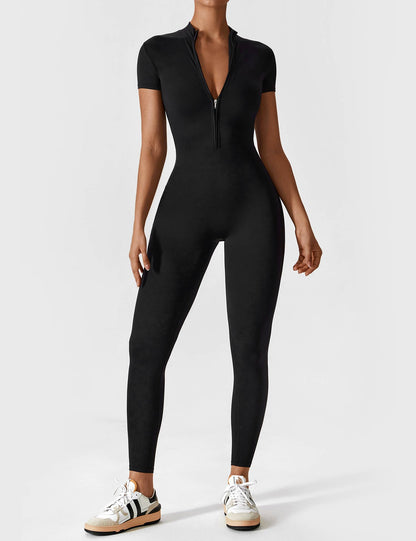 Mia™ | Langarm/Kurzarm Reißverschluss Jumpsuit