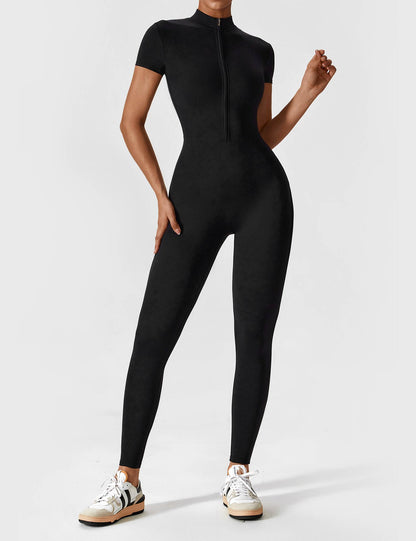 Mia™ | Langarm/Kurzarm Reißverschluss Jumpsuit